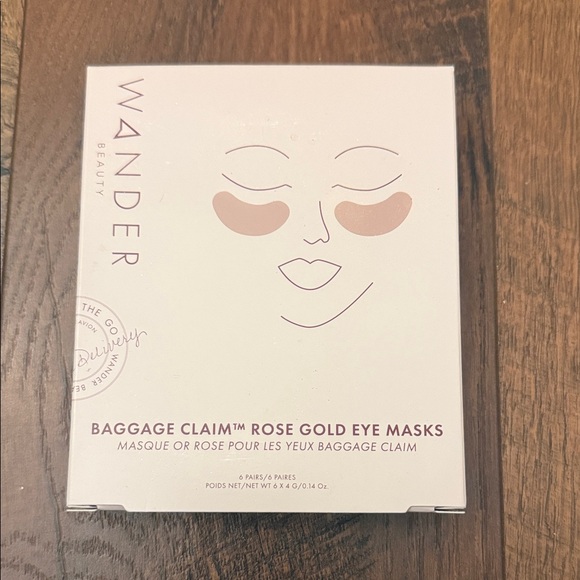 Wander Beauty Other - Wander Beauty Rose Gold Baggage Claim Eye Masks